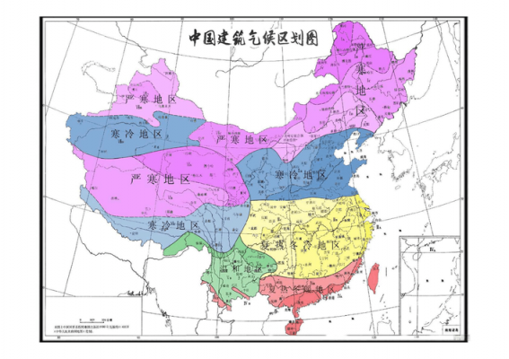 中国气候地域划分（中国气候区分布地图）