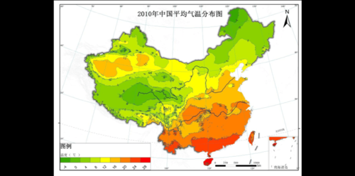 中国高精度气候分布图（中国的高温天气）