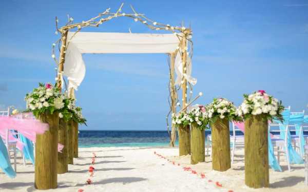海边婚礼风景图片（海边婚礼背景图）