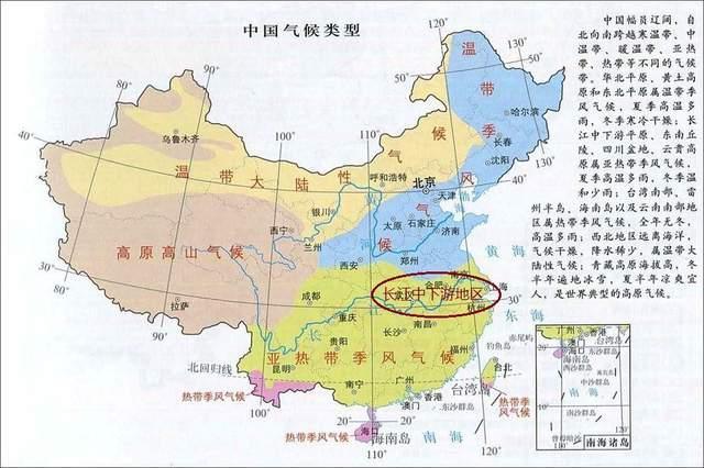 中国气候分布图报告