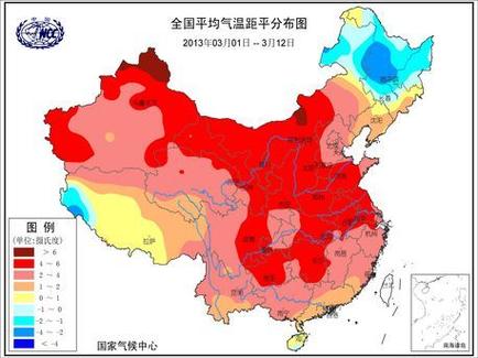 中国气候三月