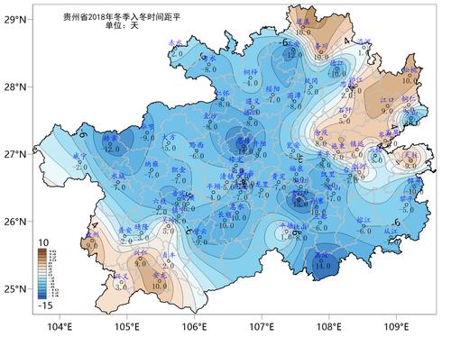 贵州冬季气候类型分布图