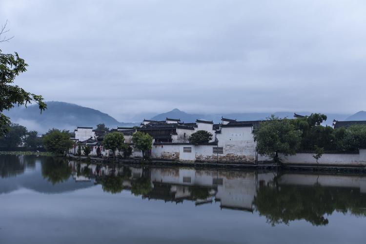 宏村建筑风景照片